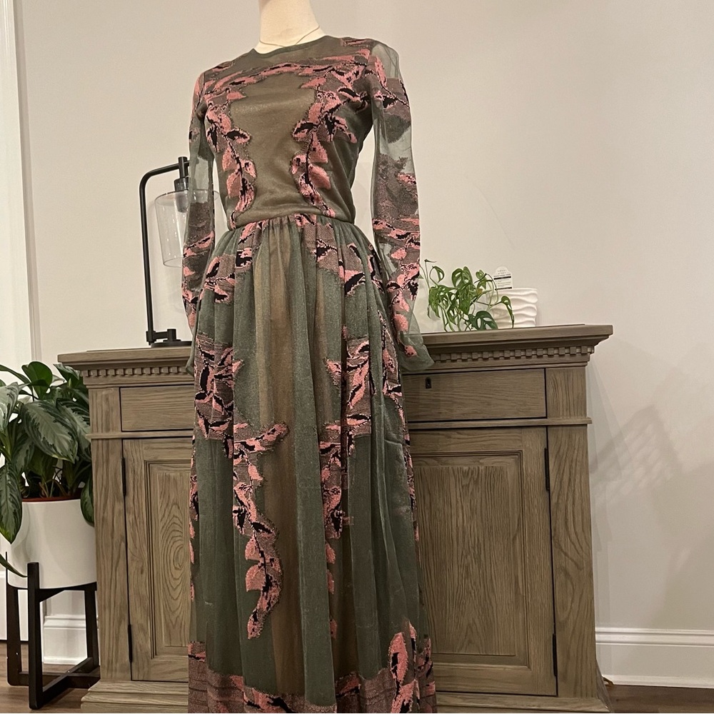 NWT Kukhareva London Millie Ball Gown Long Sleeve UK 8 US 4 - Picture 9 of 16